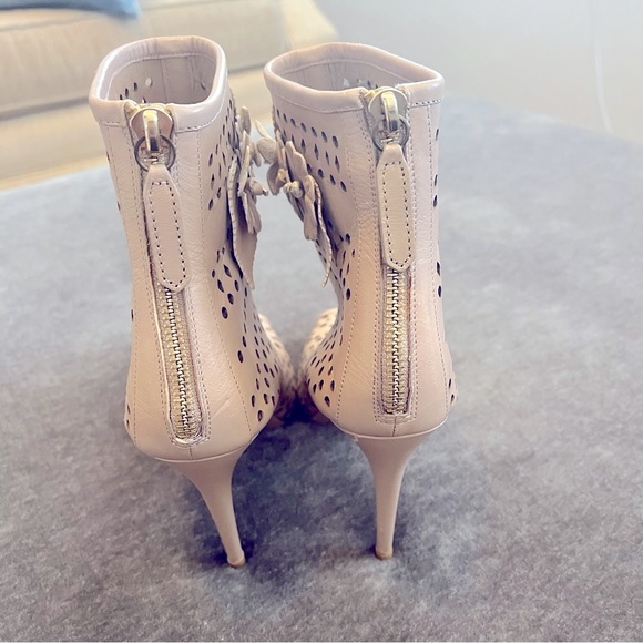 Valentino Peep Toe Stiletto Ankle Boots - Picture 6 of 11